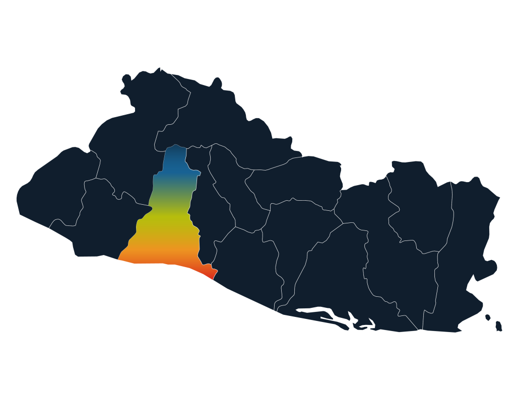 Mapa de zonas de impacto de Educación formal para niñas rurales Colegio Villanueva Zaragoza
